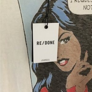 New with tag Re/Done graphic tee size medium